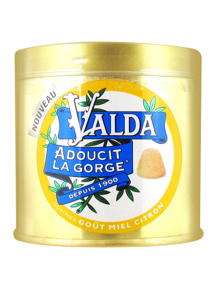 Valda Gommes Sans Sucres Goût Miel Citron 160g