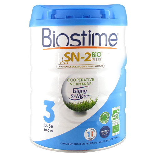 Biostime SN-2 Bio Plus 3ème Âge 10-36 Mois 800g - Croissance Bio