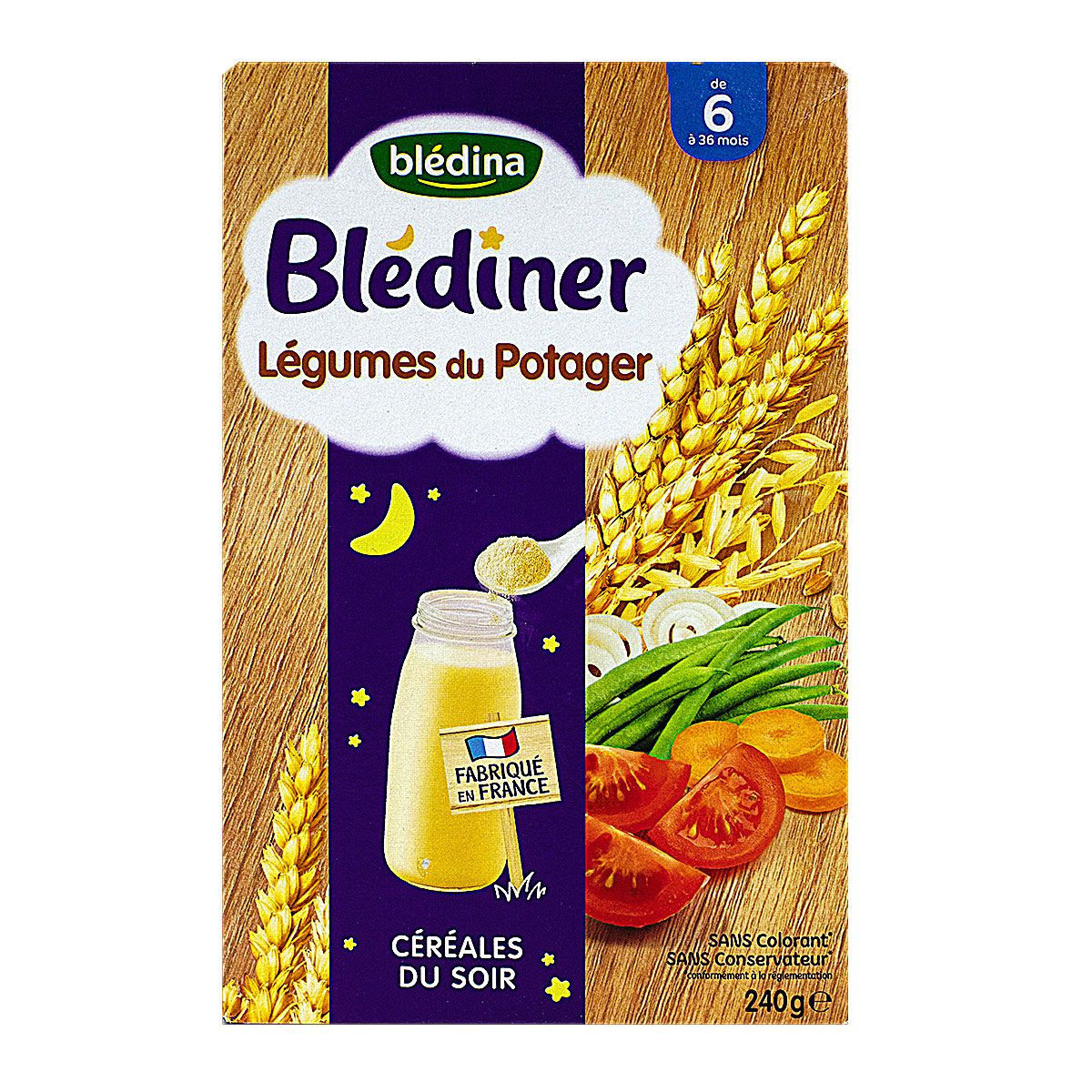 BLEDINA BLEDINER BRIQUES Légumes variés 2x250ml Dés 12 mois - 534 g