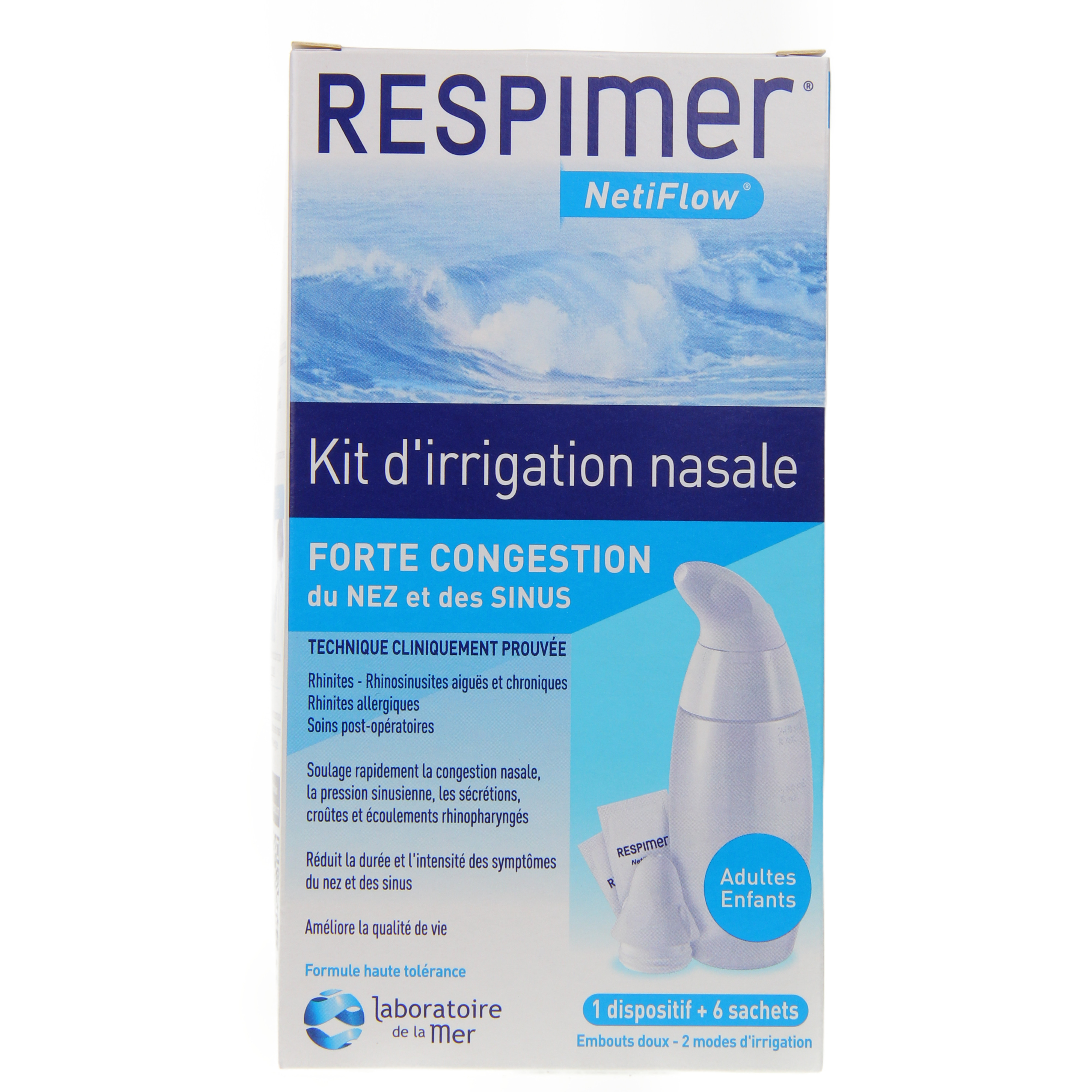 Respimer Netiflow Nasal Irrigation Kit 1 device + 6 sachets