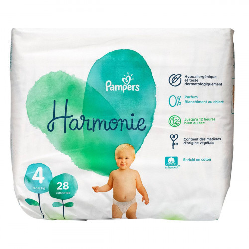 Couches Pampers Harmony - Taille 4+ (10-15kg) - 26 pièces Geef je
