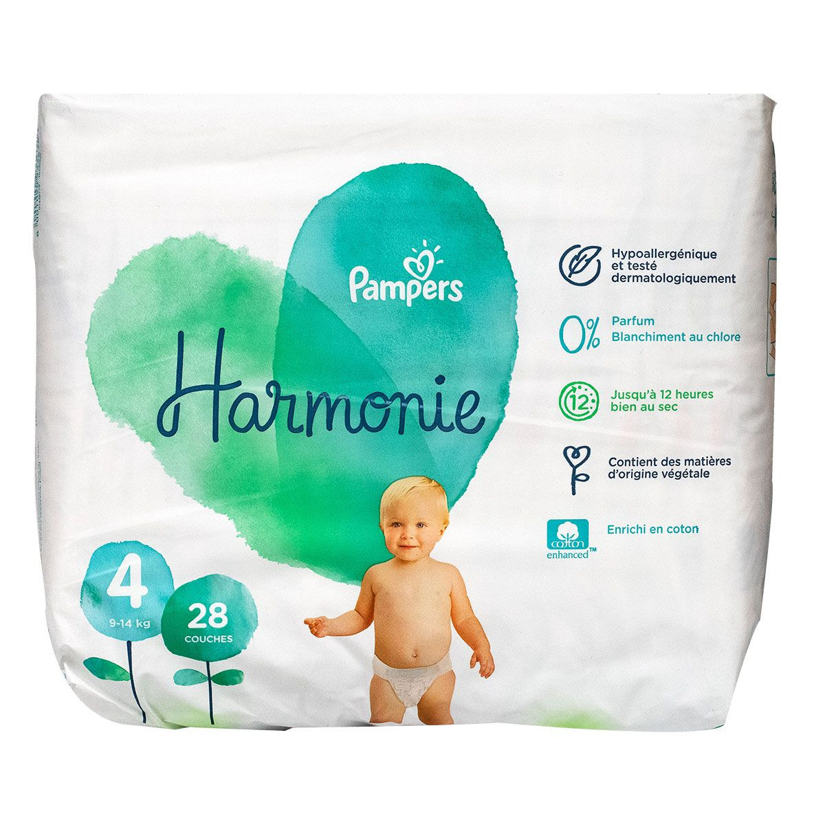 Pampers Harmonie, taille 4, 108 couches