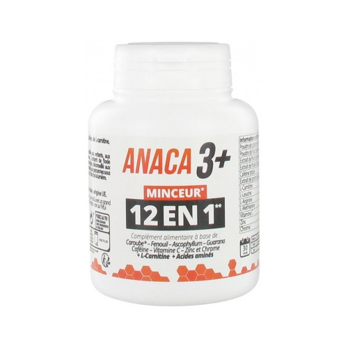 ANACA3 Minceur 12 en 1 120 Gélules - Pharma360 - Boostez votre perte de  poids