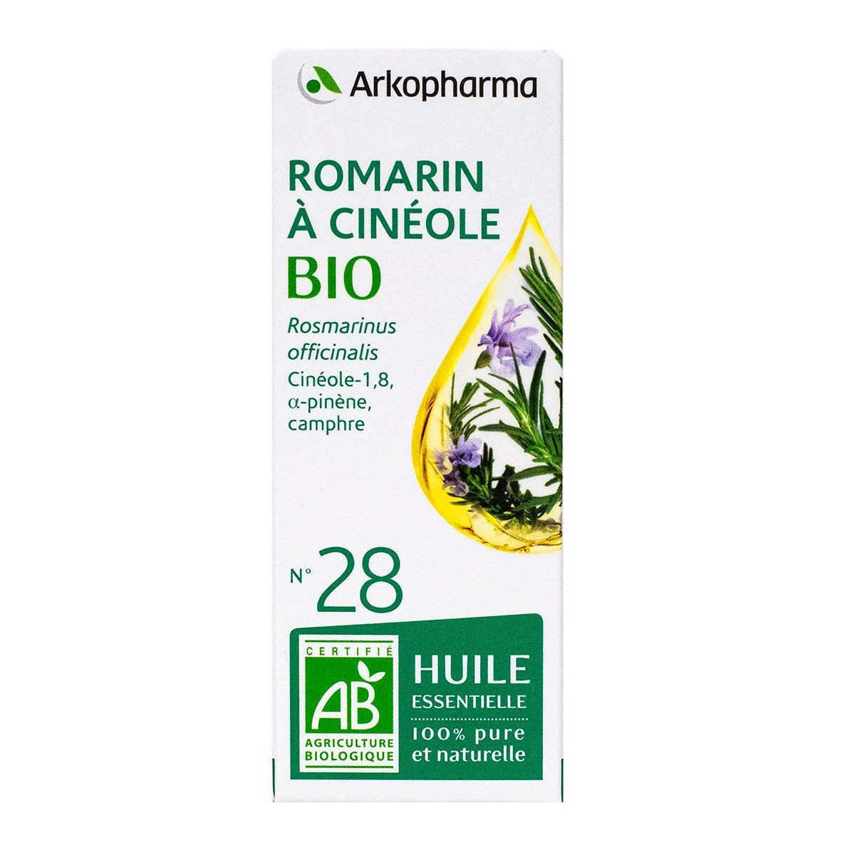 Huile essentielle Romarin Cinéole bio - 10ml