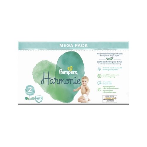 Pampers Harmonie Taille 4 - 36 Couches Douces et Hypoallergéniques -  Pharma360
