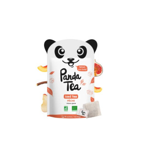 Panda Tea Detox Pêche Bio 4 Sachets - Infusion Glacée Sans Sucre