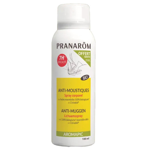SPRAY anti-moustique BIO de Pranarom pour Atmosphérique et Tissus