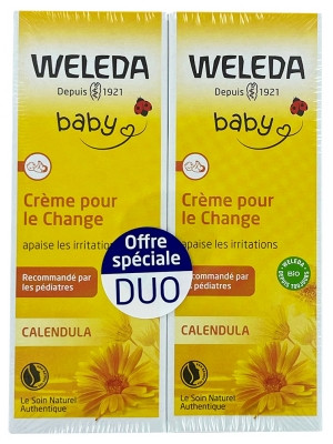 Creme pour le change bebe Calendula sans parfum Weleda 75ml