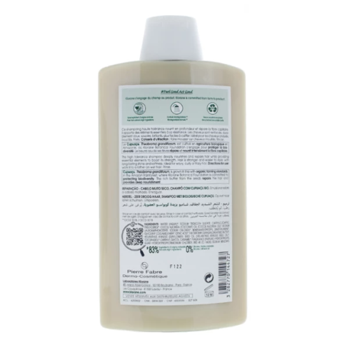 Shampooing au beurre de Cupuaçu Bio 400 ml