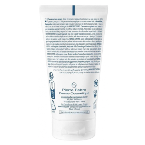 Hidrosis Control Crème Anti-Transpirante Visage - Mains - Pieds 50 ml