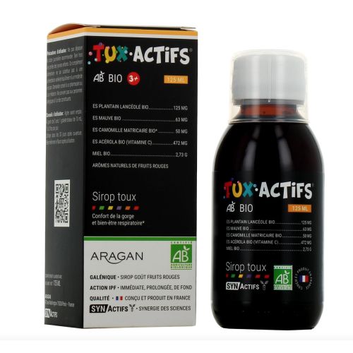 TUXACTIFS® BIO SIROP TOUX 125 ml 3 ans et plus