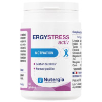 NUTERGIA Ergystress Activ 60 Gélules - Boost Mémoire, Anti-Stress