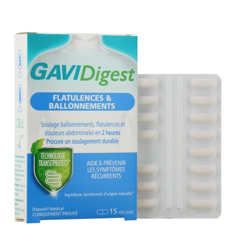 GAVIDigest Flatulences et Ballonnements 15 gélules