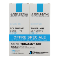 Tolériane Sensitive Riche Soin Hydratant 2 x 40 ml