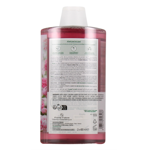 Shampooing Apaisant à la Pivoine 2 x 400 ml