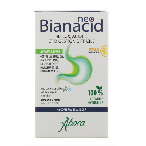 Neobianacid Acidité et Reflux 45 comprimés Citron