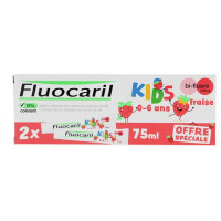 Fluocaril Kids Gel Dentifrice Fraise 2x50ml - Protection Caries