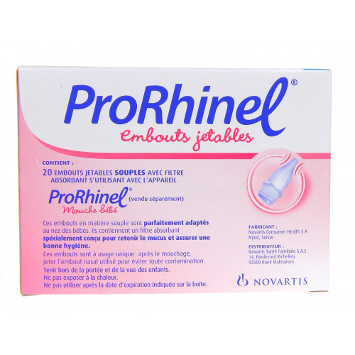 Pharma360 - PRORHINEL Embouts Jetables 20pcs - Hygiène Bébé 1 Mouche
