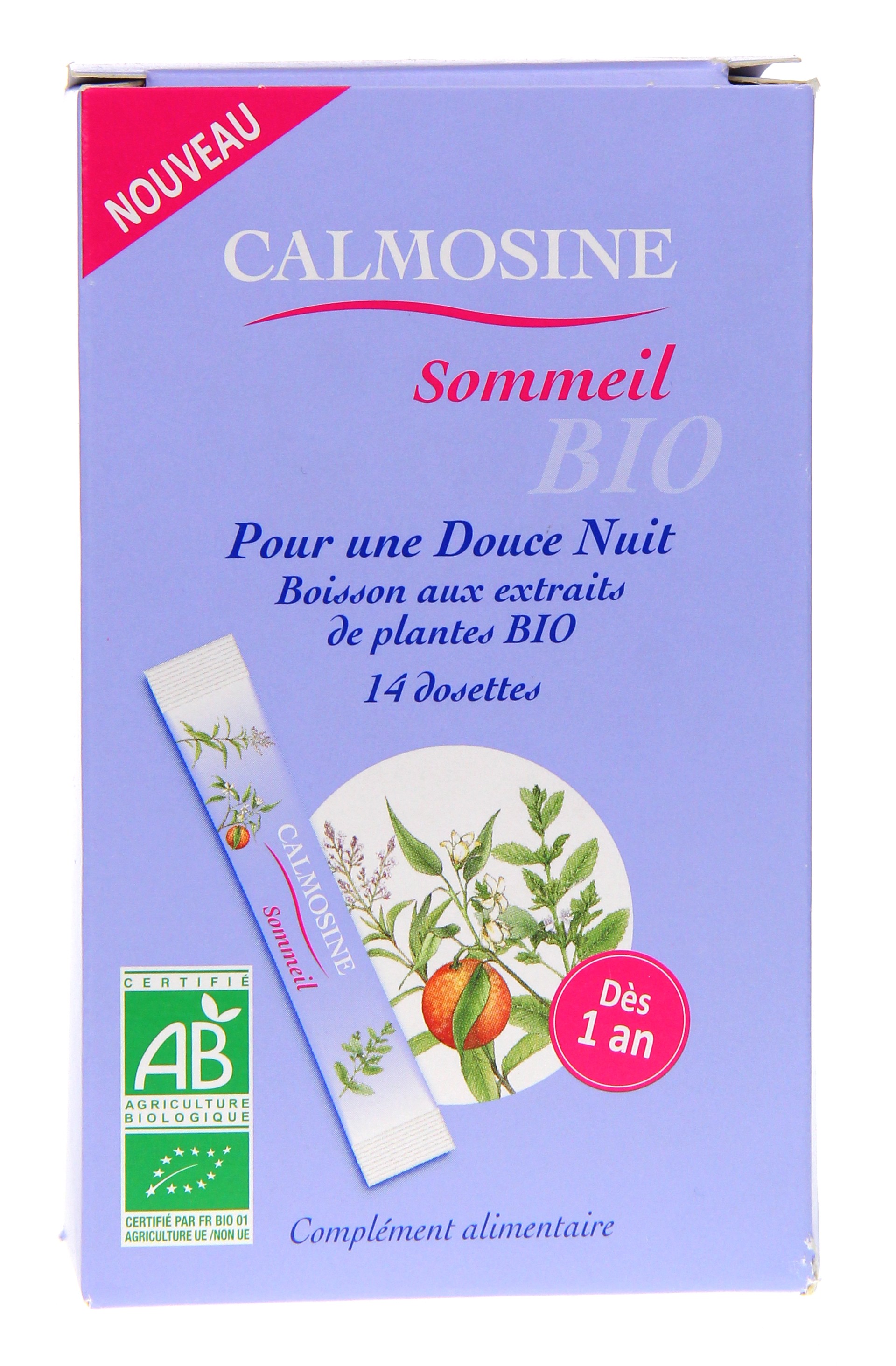 CALMOSINE Sommeil Boisson aux extraits de plantes (14 dosettes