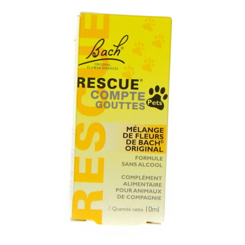 Fleurs de Bach Rescue Remedy Pets 10ml - Apaisez votre animal avec Pharma360